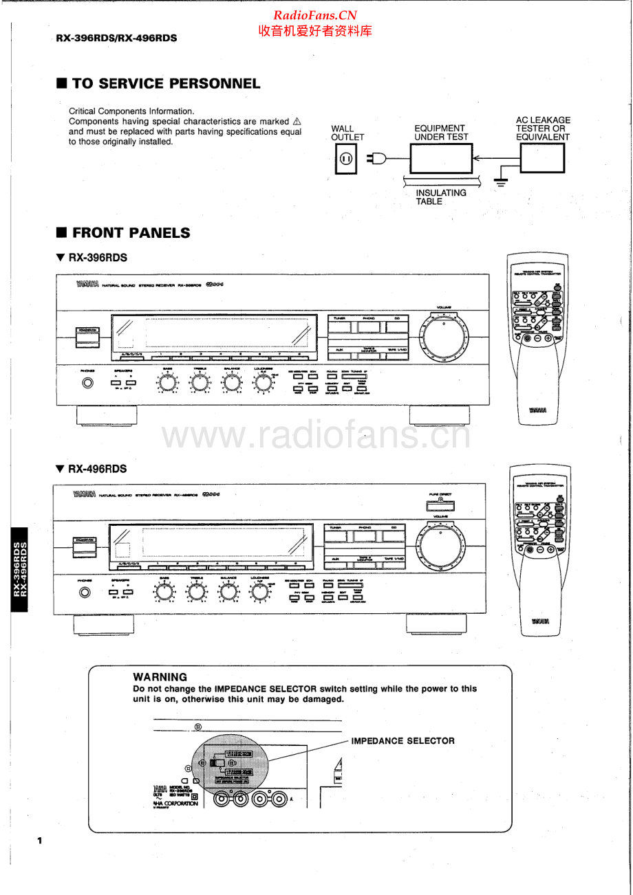 Yamaha-RX396RDS-rec-sm(1) 维修电路原理图.pdf_第2页