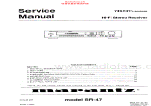 Marantz-SR47-rec-sm 维修电路原理图.pdf