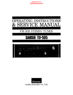 Sansui-TU505-tun-sm 维修电路原理图.pdf