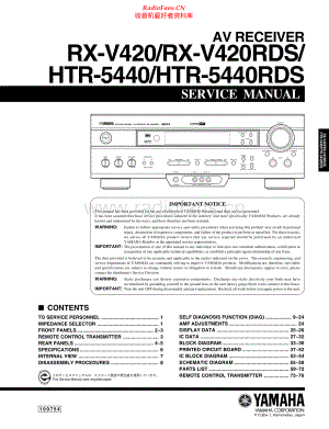 Yamaha-RXV420-rec-sm(1) 维修电路原理图.pdf