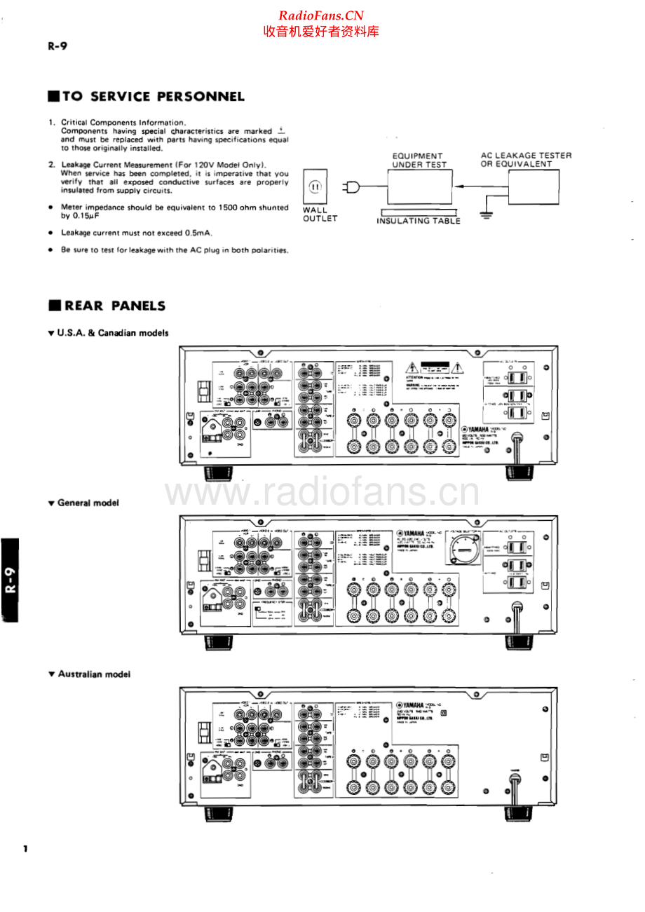 Yamaha-R9-rec-sm 维修电路原理图.pdf_第2页