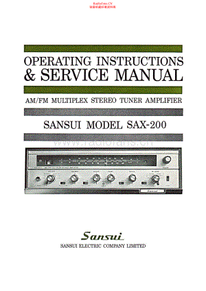 Sansui-SAX200-rec-sm 维修电路原理图.pdf