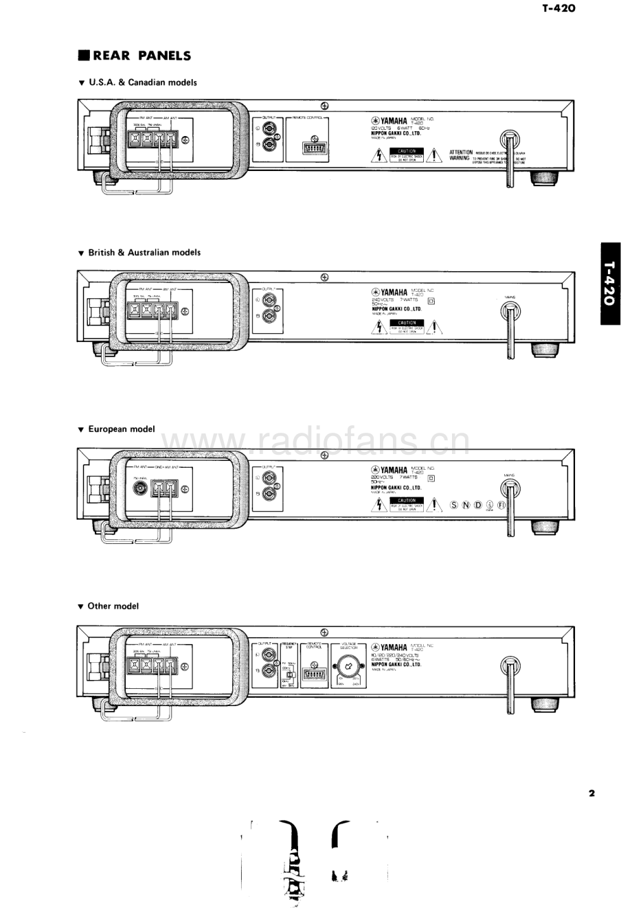 Yamaha-T420-tun-sm(1) 维修电路原理图.pdf_第3页