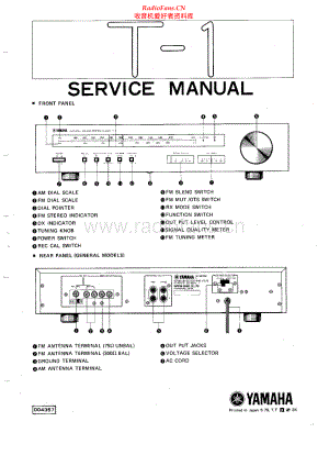 Yamaha-T1-tun-sm(1) 维修电路原理图.pdf