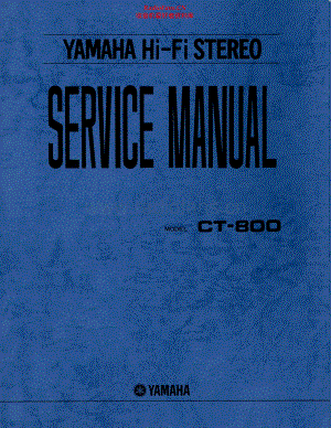Yamaha-CT800-tun-sm 维修电路原理图.pdf