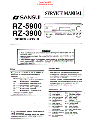 Sansui-RZ5900-rec-sm 维修电路原理图.pdf
