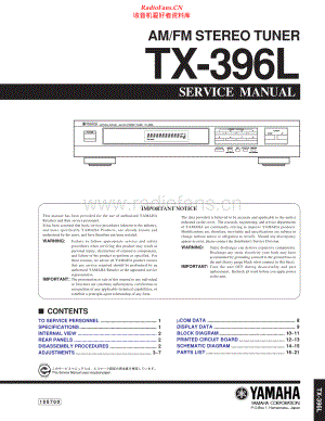 Yamaha-TX396L-tun-sm(1) 维修电路原理图.pdf