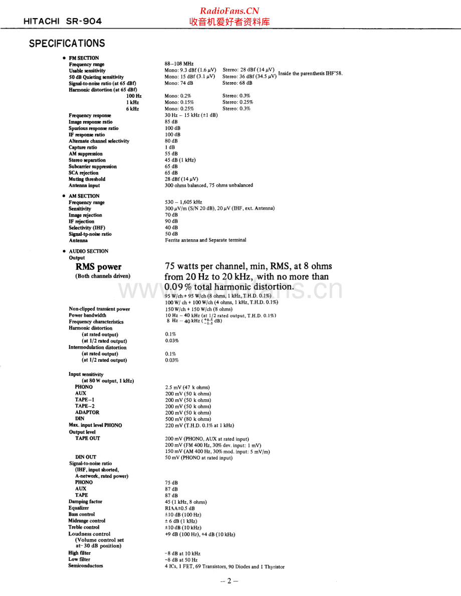 Hitachi-SR904-rec-sm 维修电路原理图.pdf_第2页