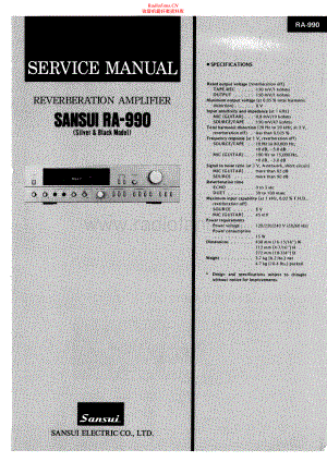 Sansui-RA990-rec-sm 维修电路原理图.pdf