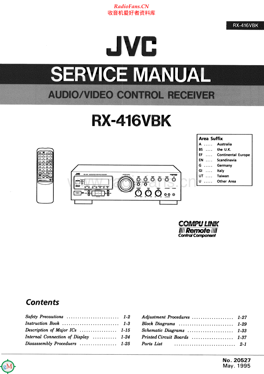JVC-RX416VBK-rec-sm 维修电路原理图.pdf_第1页