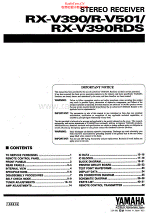 Yamaha-RV501-rec-sm(1) 维修电路原理图.pdf