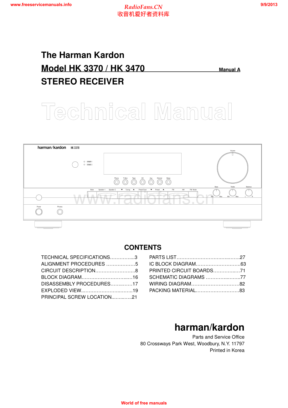 HarmanKardon-3370-rec-sm维修电路原理图.pdf_第1页