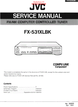 JVC-FX531XLBK-tun-sm 维修电路原理图.pdf