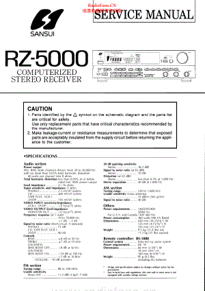 Sansui-RZ5000-rec-sm 维修电路原理图.pdf