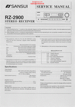 Sansui-RZ2900-rec-sm 维修电路原理图.pdf