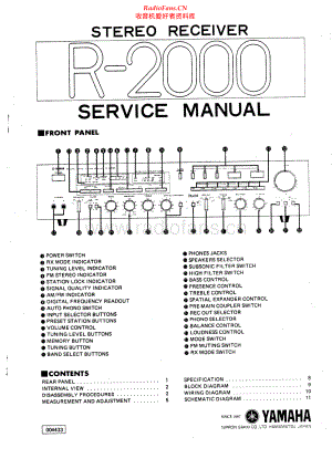 Yamaha-R2000-rec-sm 维修电路原理图.pdf