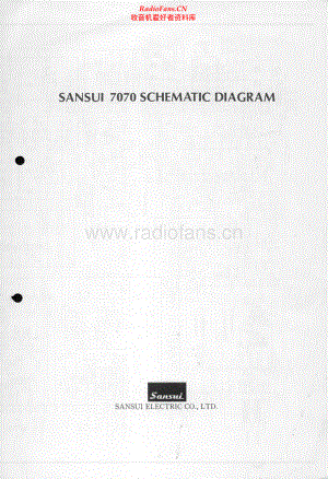 Sansui-7070-rec-sch 维修电路原理图.pdf