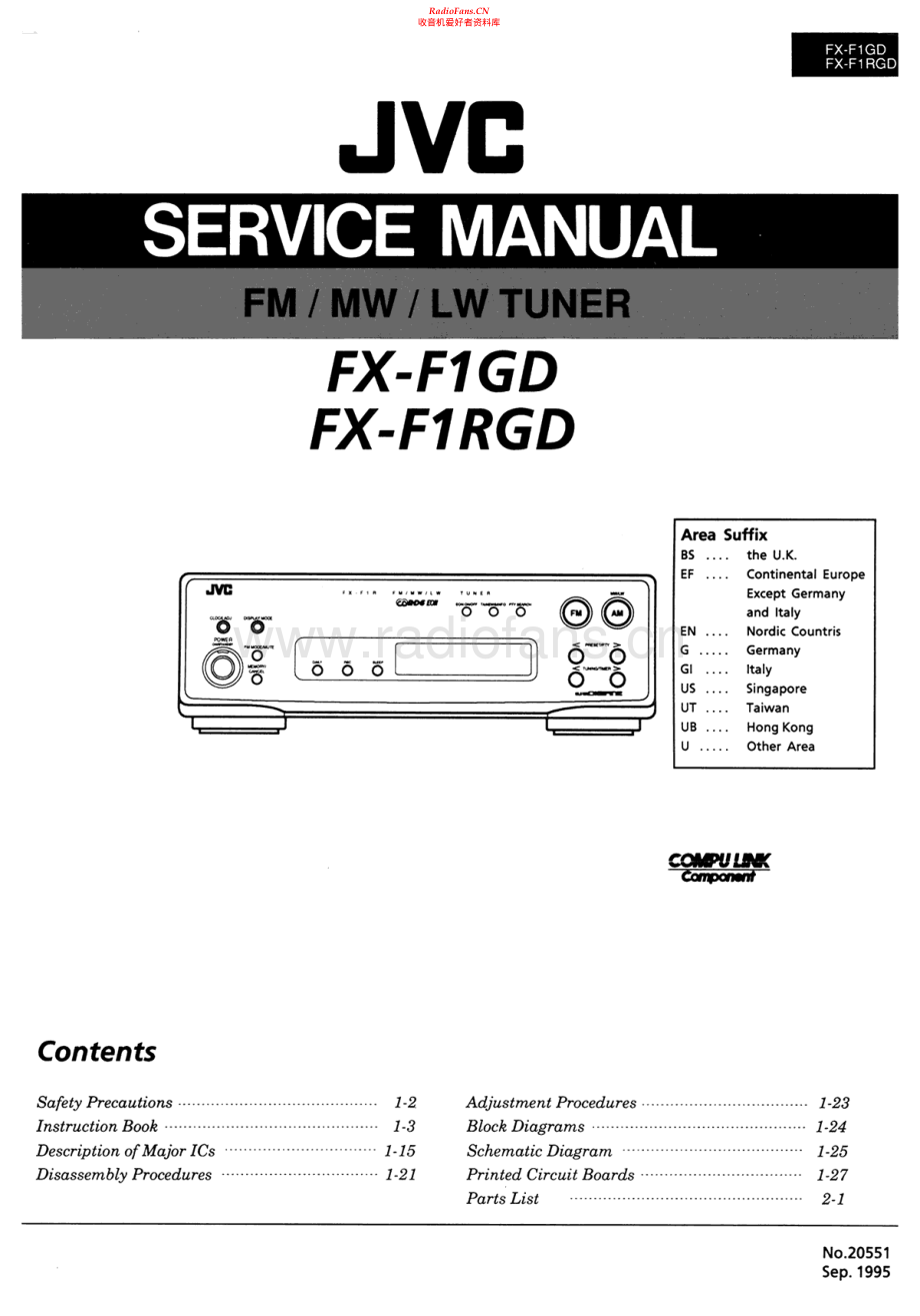 JVC-FXF1GD-tun-sm 维修电路原理图.pdf_第1页