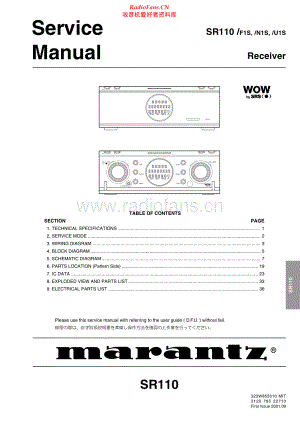 Marantz-SR110-rec-sm 维修电路原理图.pdf