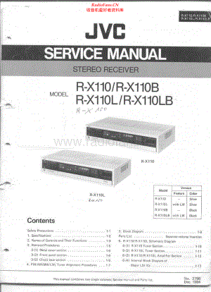 JVC-RX110LB-rec-sm 维修电路原理图.pdf