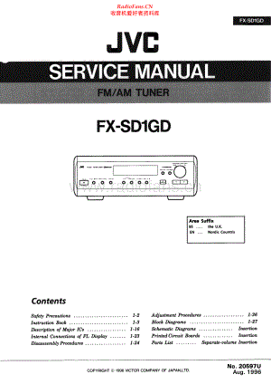 JVC-FXSD1GD-tun-sm 维修电路原理图.pdf