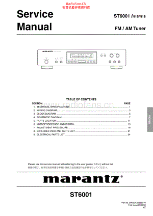 Marantz-ST6001-tun-sm 维修电路原理图.pdf