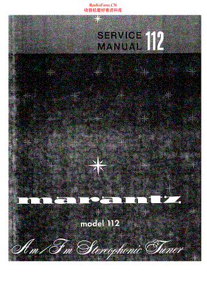 Marantz-112-tun-sm 维修电路原理图.pdf