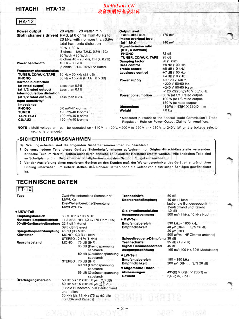 Hitachi-HTA12-rec-sm2 维修电路原理图.pdf_第2页