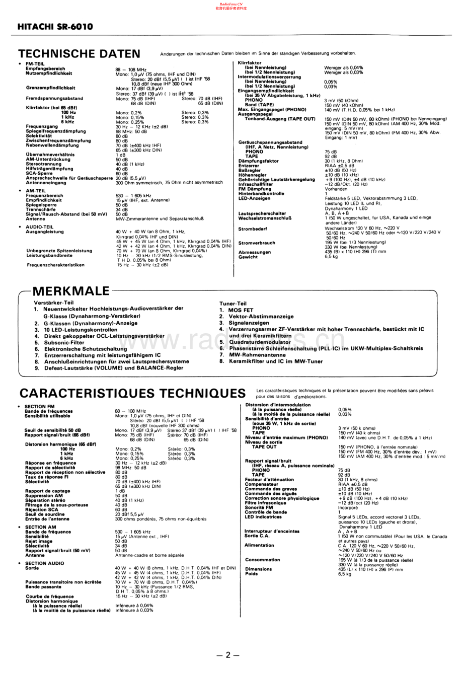Hitachi-SR6010-rec-sm 维修电路原理图.pdf_第2页