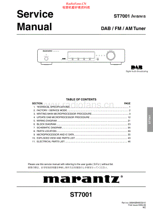 Marantz-ST7001-tun-sm 维修电路原理图.pdf