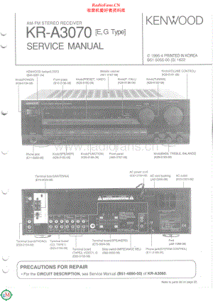 Kenwood-KRA3070-rec-sm 维修电路原理图.pdf