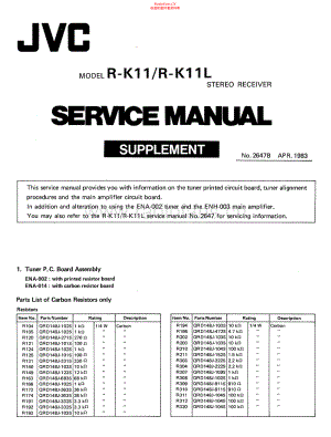 JVC-RK11L-rec-sup 维修电路原理图.pdf