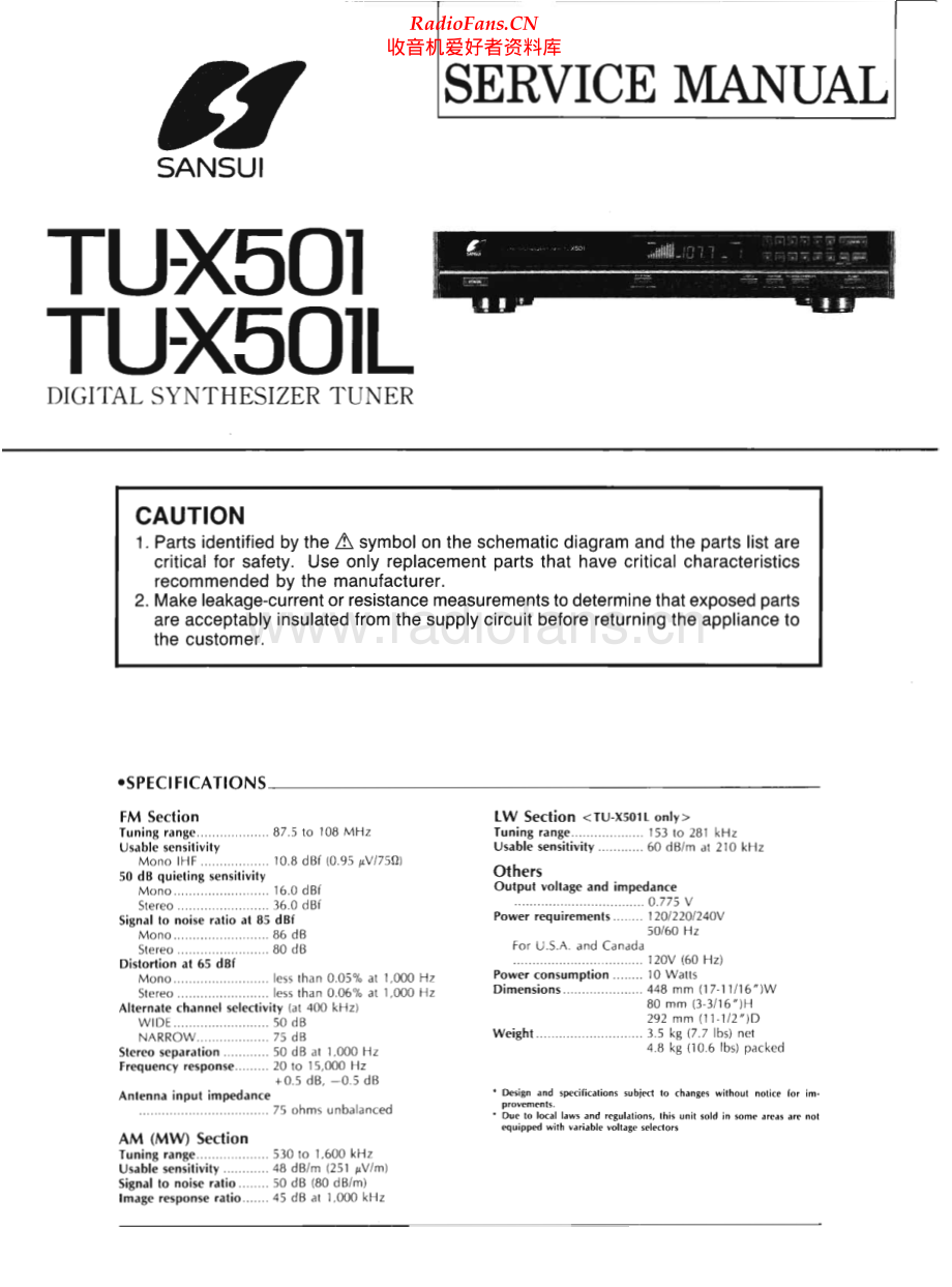 Sansui-TUX501-tun-sm 维修电路原理图.pdf_第1页