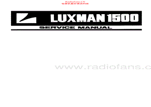 Luxman-R1500-rec-sm 维修电路原理图.pdf
