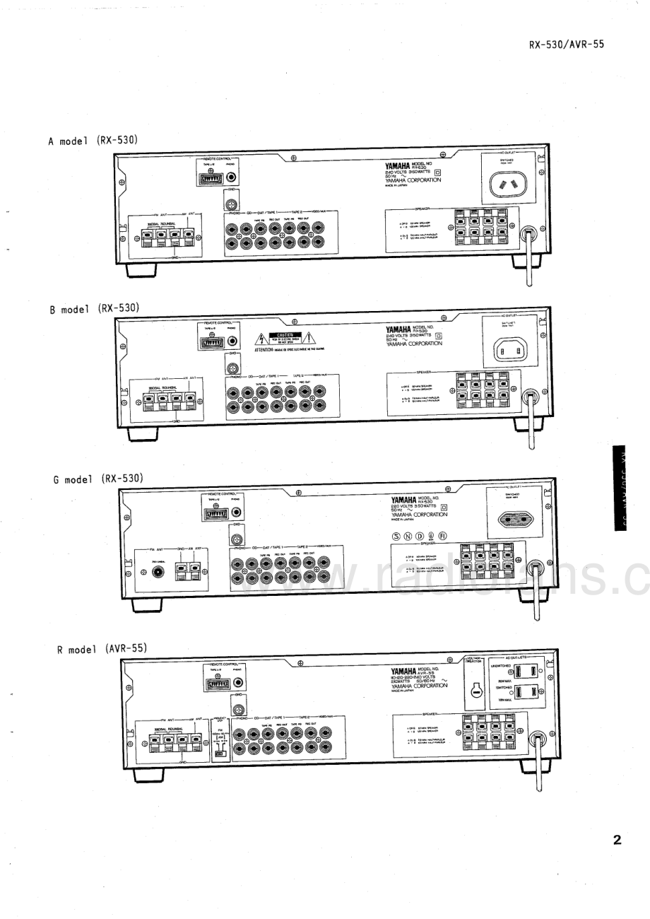 Yamaha-RX530-rec-sm(1) 维修电路原理图.pdf_第3页