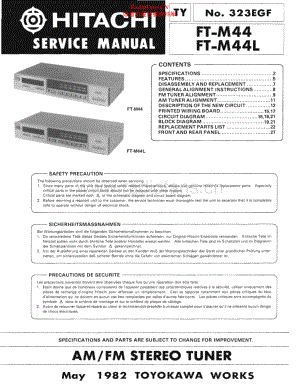 Hitachi-FTM44L-tun-sm 维修电路原理图.pdf