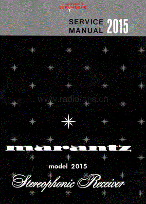 Marantz-2015-rec-sm 维修电路原理图.pdf