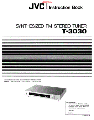 JVC-T3030-tun-sm 维修电路原理图.pdf