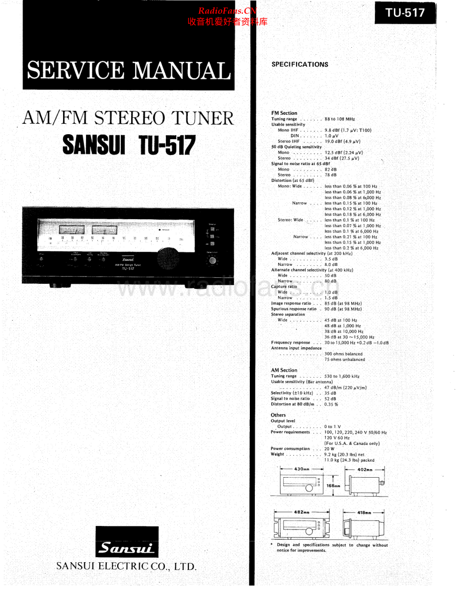 Sansui-TU517-tun-sm 维修电路原理图.pdf_第1页