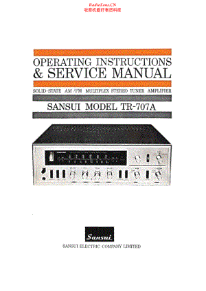 Sansui-TA707A-rec-sm 维修电路原理图.pdf