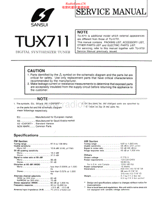 Sansui-TUX711-tun-sm 维修电路原理图.pdf