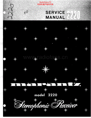 Marantz-2220-rec-sm 维修电路原理图.pdf