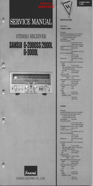 Sansui-G3000L-rec-sm 维修电路原理图.pdf