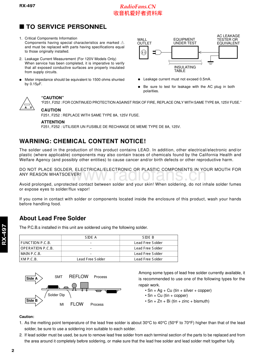 Yamaha-RX497-rec-sm(1) 维修电路原理图.pdf_第2页