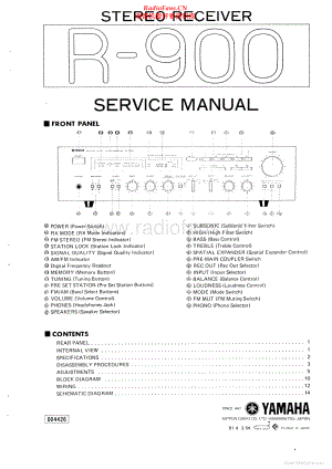 Yamaha-R900-rec-sm 维修电路原理图.pdf
