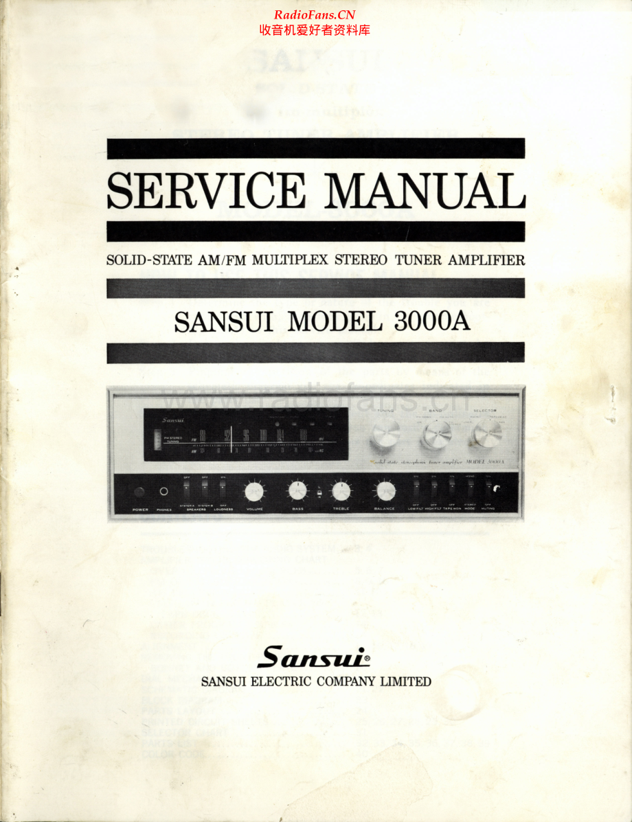 Sansui-3000A-rec-sm 维修电路原理图.pdf_第1页