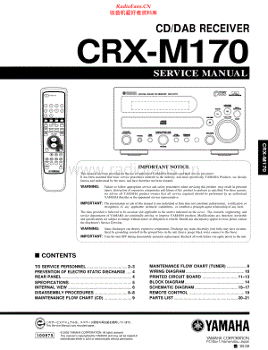 Yamaha-CRXM170-rec-sm 维修电路原理图.pdf