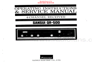 Sansui-QR500-rec-sm 维修电路原理图.pdf