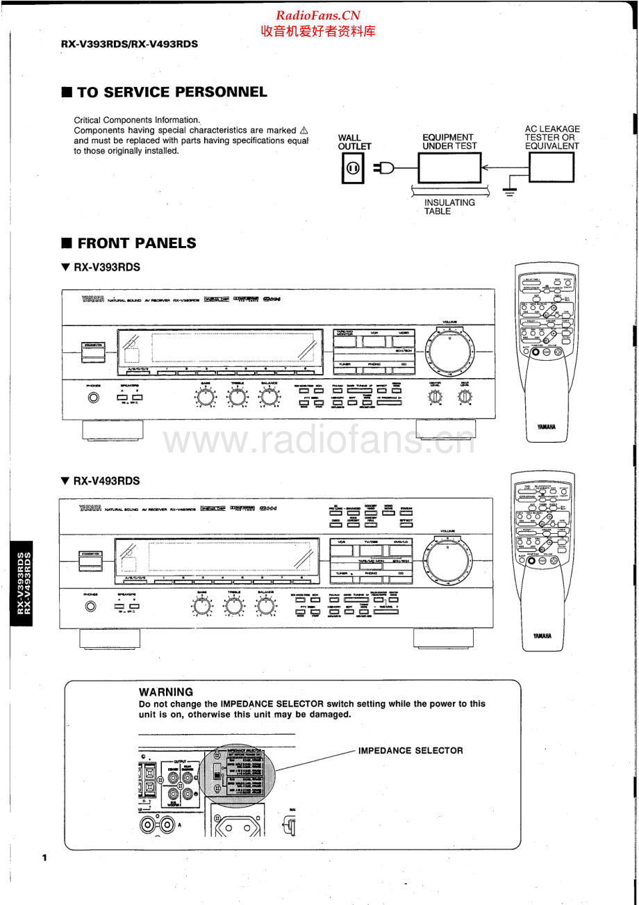 Yamaha-RXV393RDS-rec-sm(1) 维修电路原理图.pdf_第2页