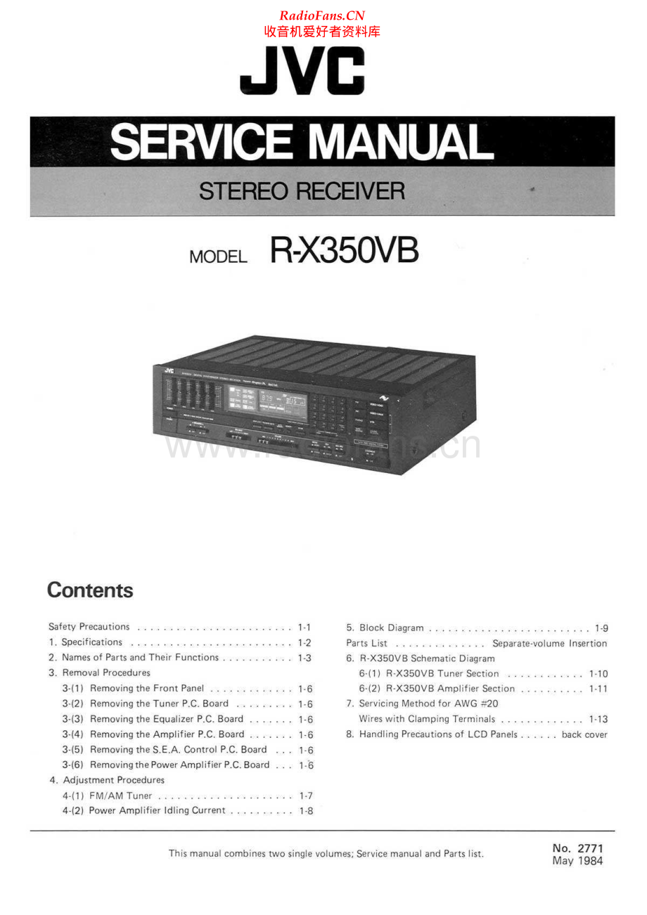 JVC-RX350VB-rec-sm 维修电路原理图.pdf_第1页